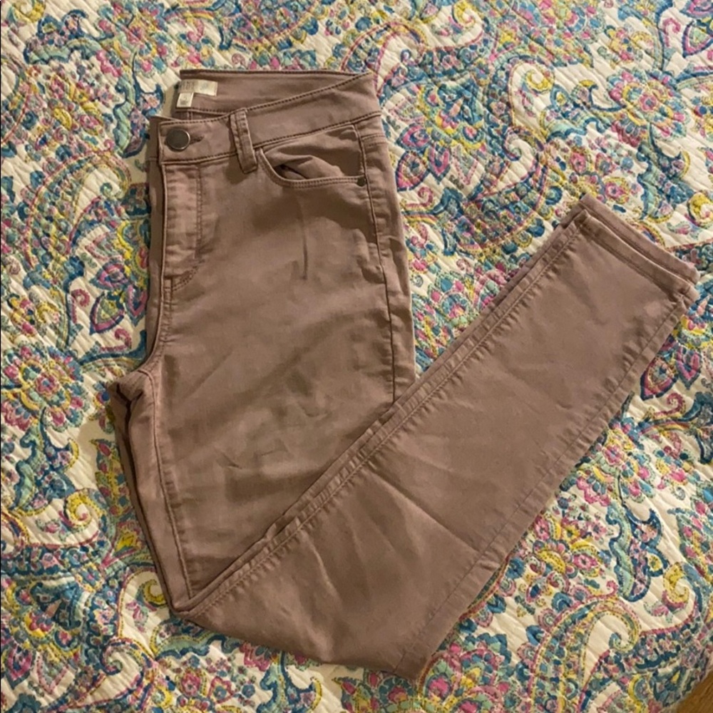 Muted pink jeans